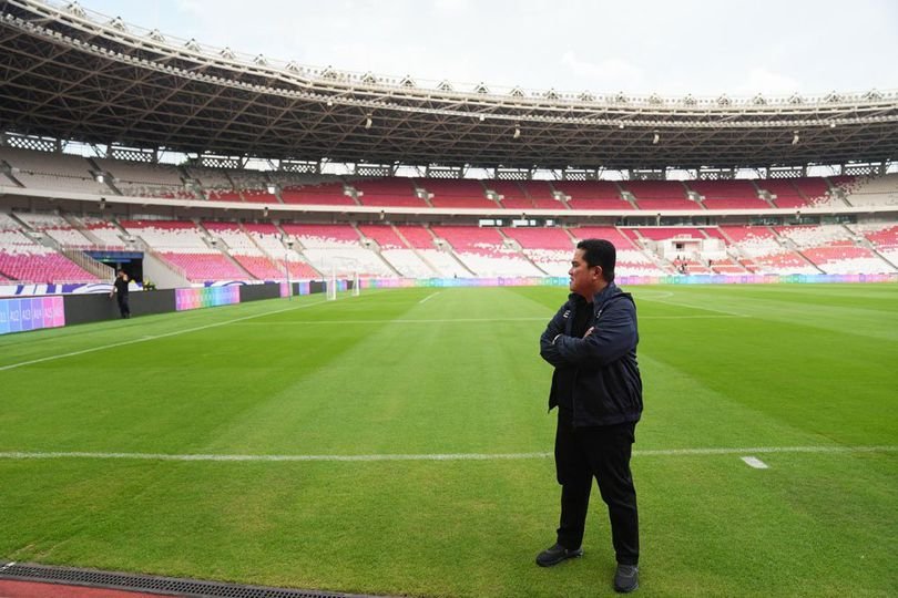 'Eh, Masih di Sini?' - Momen Unik Erick Thohir Ketemu Muhammad Ferrari di Latihan Timnas U-23