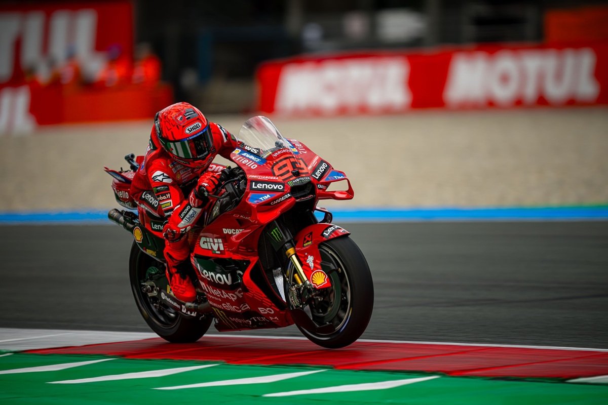 Hasil Sprint Race MotoGP Belanda 2025: Marc Marquez Menang Lagi, Francesco Bagnaia Finis Kelima